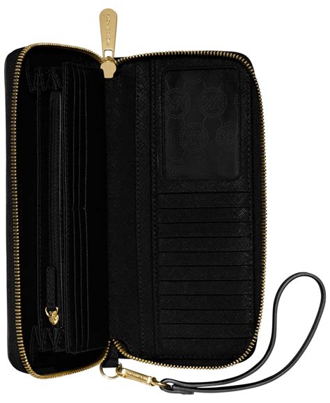 michael kors travel continental black wallet|Michael Kors continental wallet outlet.